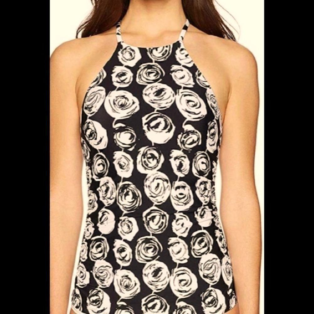 🎀Anne Cole high neck tankini top swimwear 16W